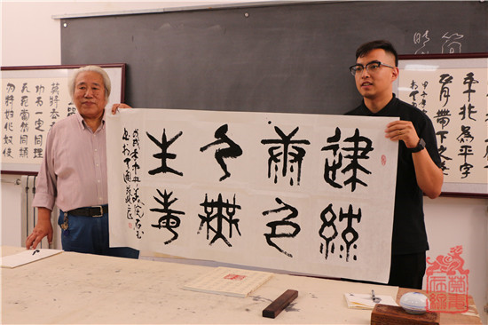 天北街道禁毒社工马征组织开展禁毒书法类活动