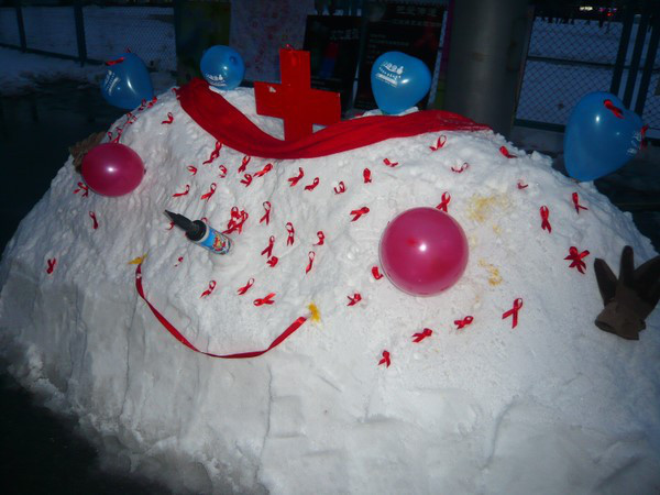 充满爱与祝福的雪人